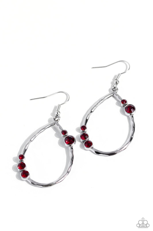 Shop Till You DROPLET - Red Earring