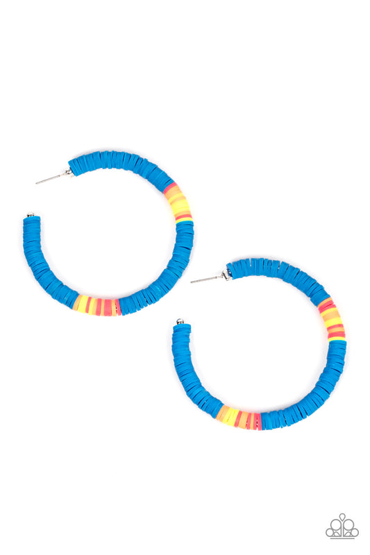 Colorfully Contagious - Blue Earring
