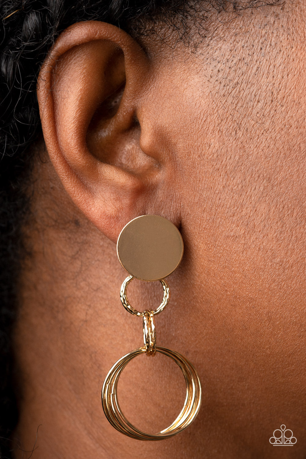 Industrialized Fashion - Gold Earring