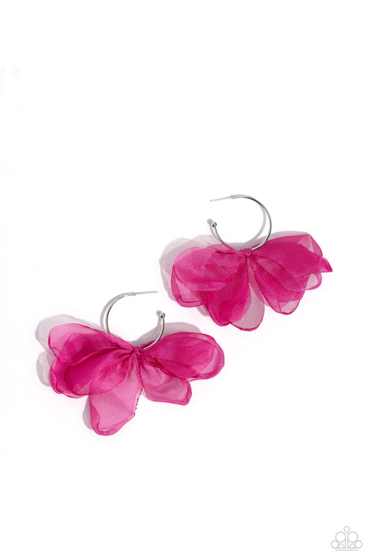 Chiffon Class - Pink Earring