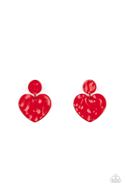 Just a Little Crush - Red Earring