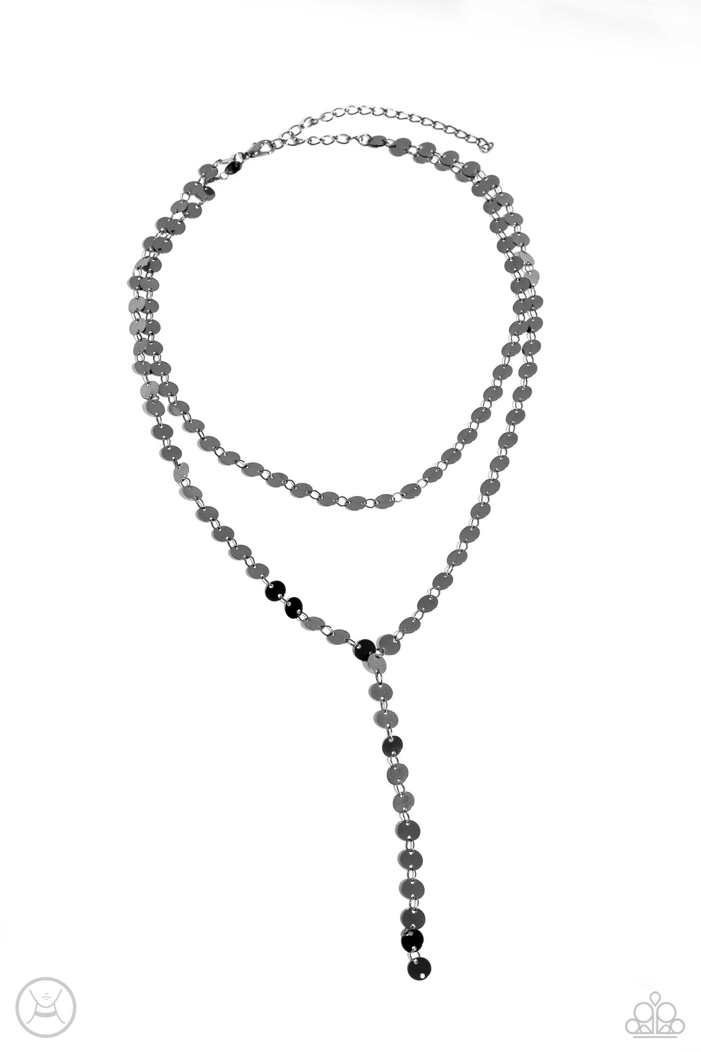 Reeling in Radiance - Black Necklace