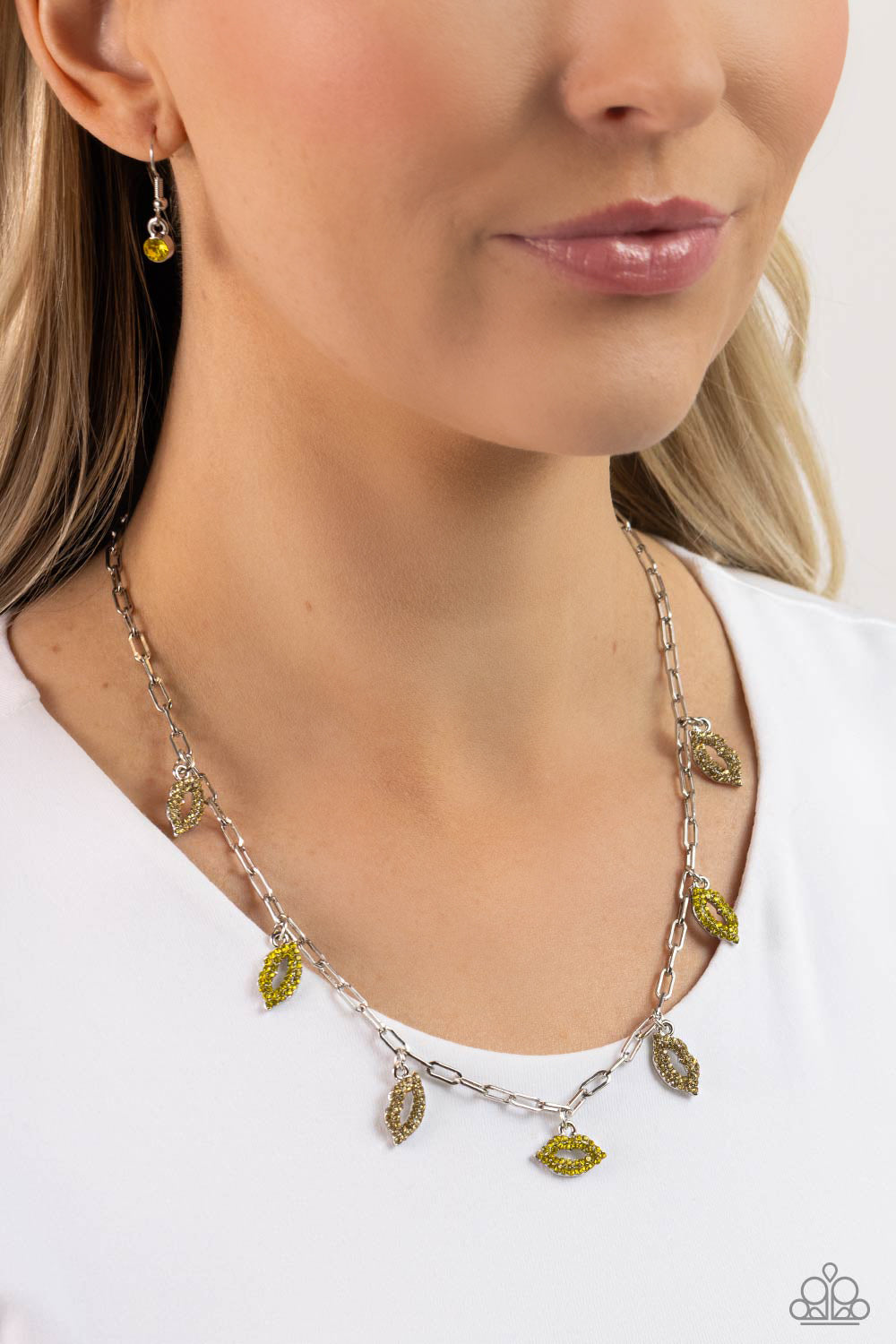 KISS the Mark - Yellow Necklace