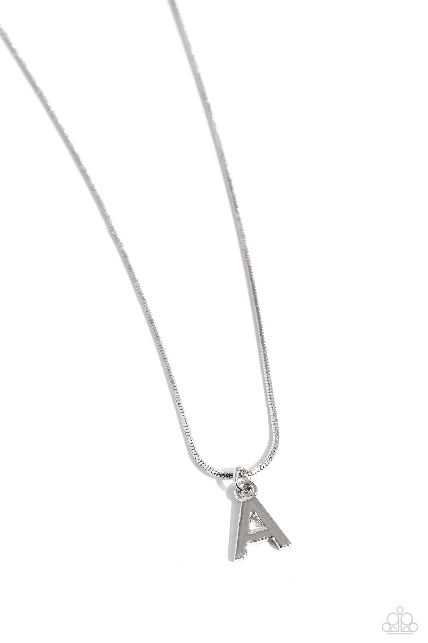 Seize the Initial - Silver - A Necklace