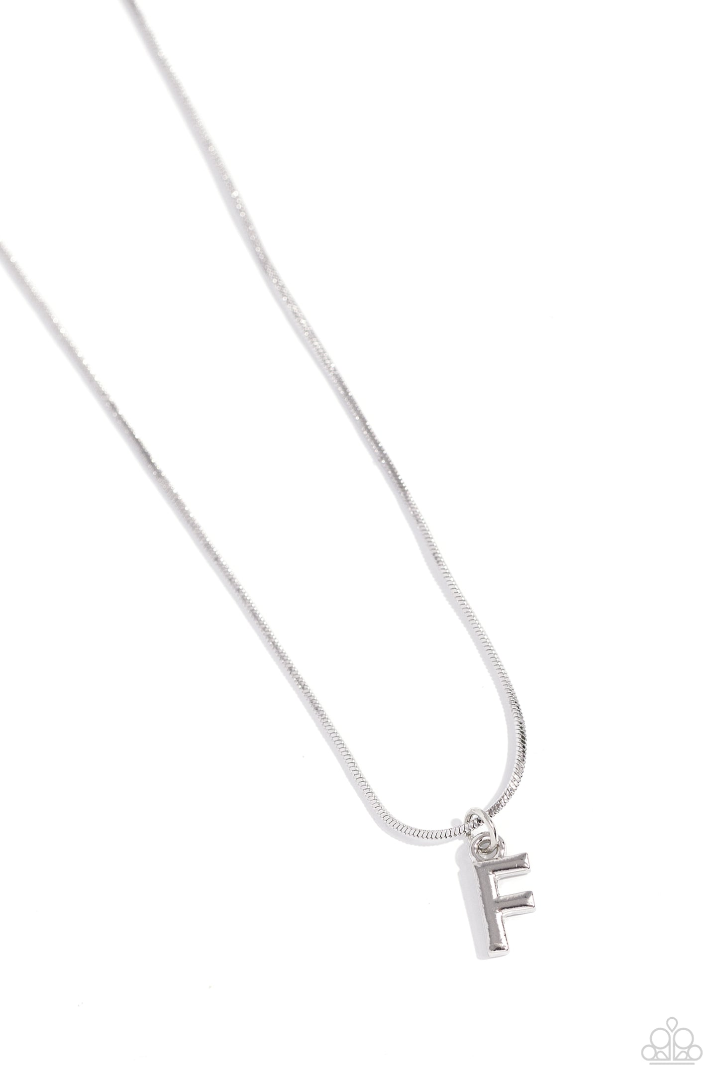 Seize the Initial - Silver - F Necklace