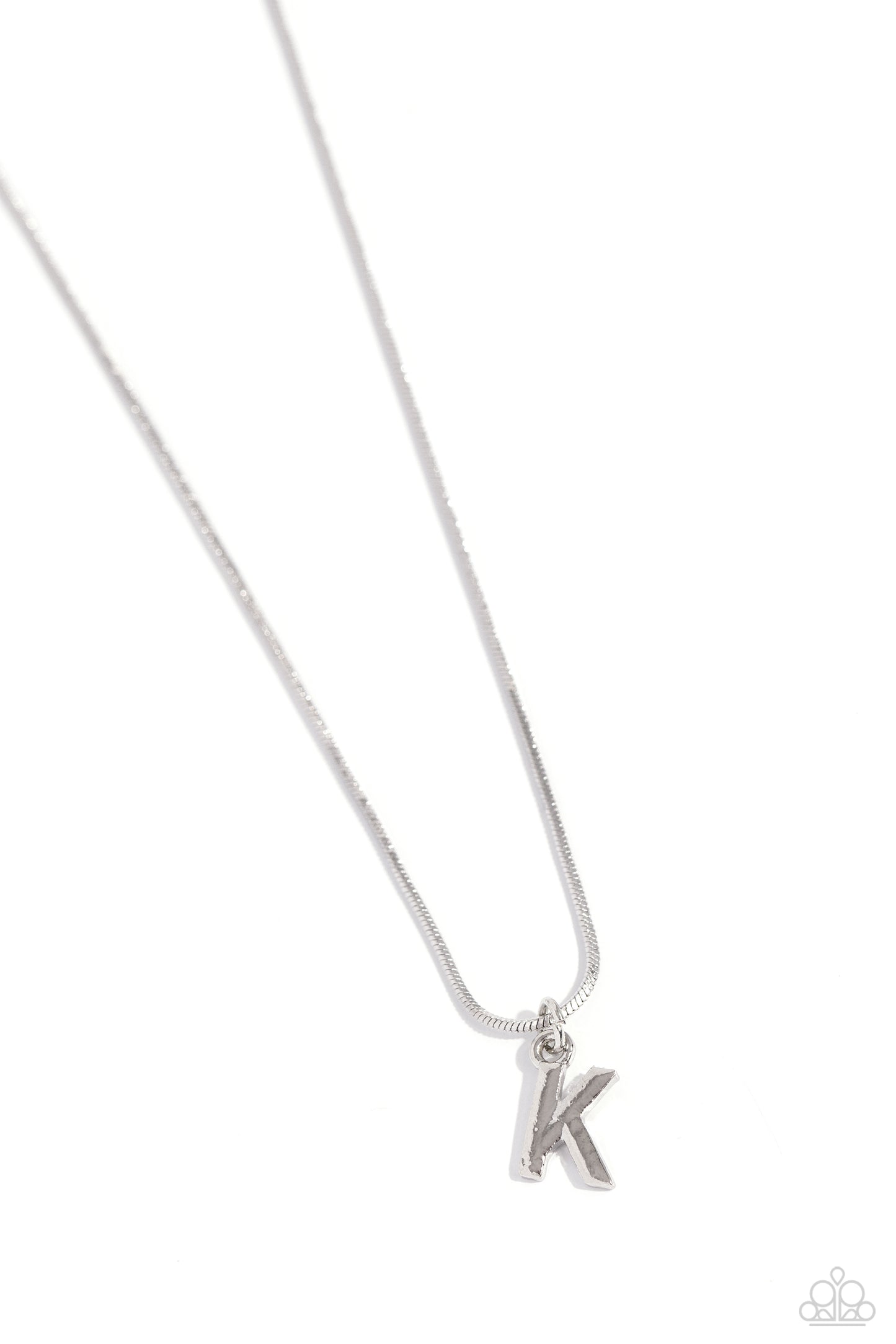 Seize the Initial - Silver - K Necklace