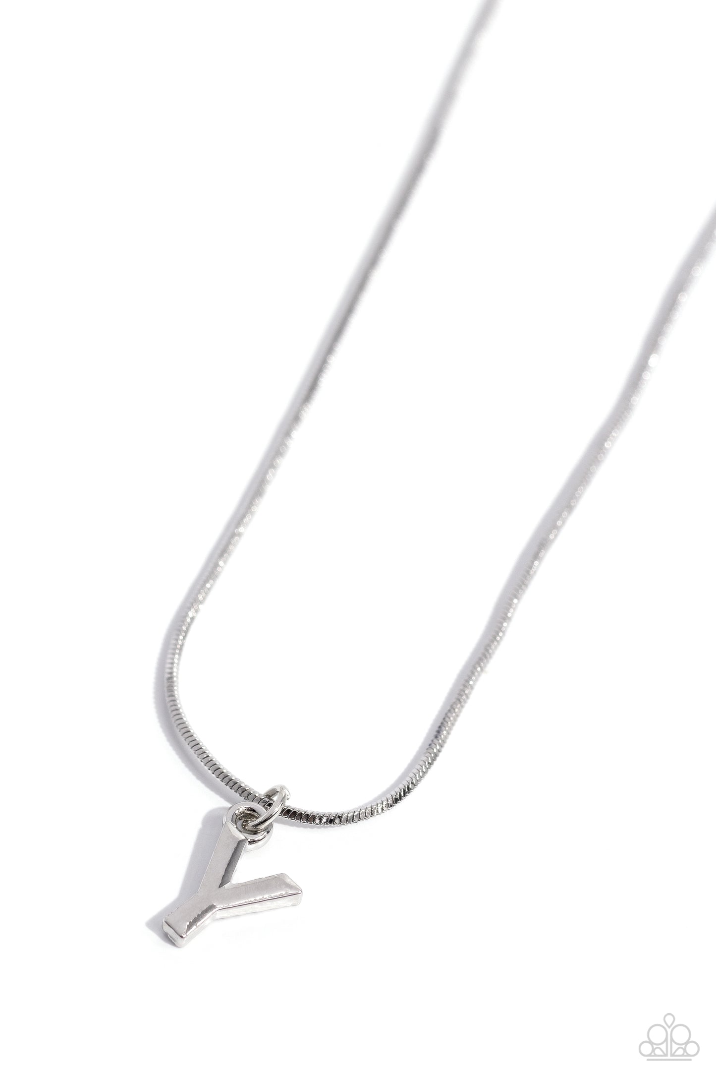 Seize the Initial - Silver - Y Necklace