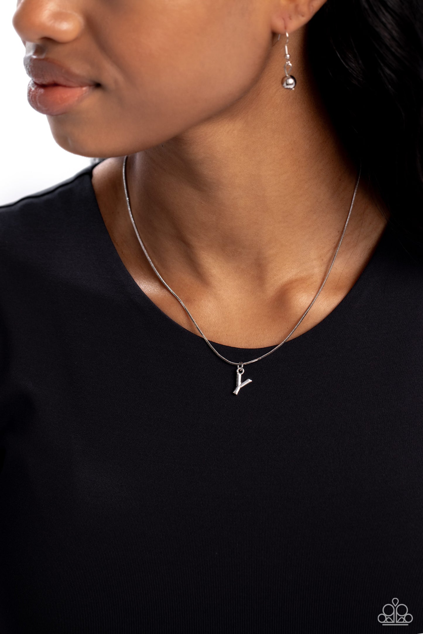 Seize the Initial - Silver - Y Necklace